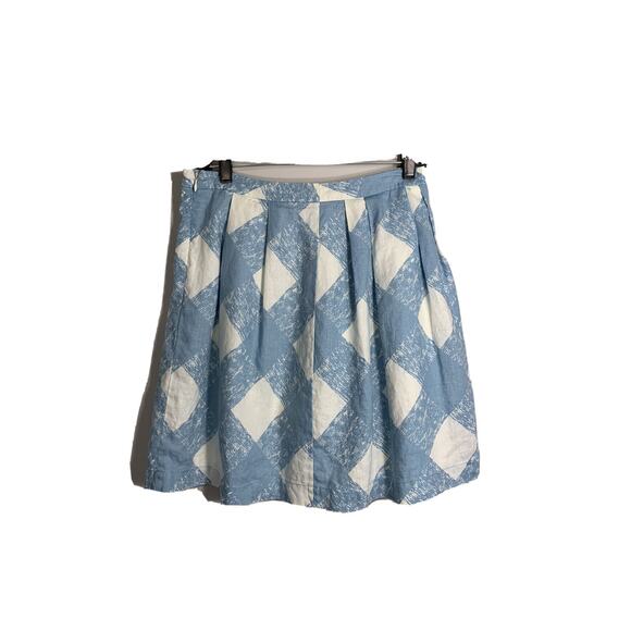 BODEN Size 6 Linen Pleated A Line Skirt Resort Light Academia - Picture 1 of 9